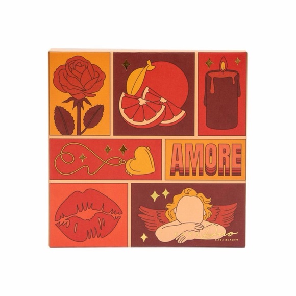 Kara Beauty Amore Eyeshadow Palette Warm Orange tones New - Picture 2 of 5